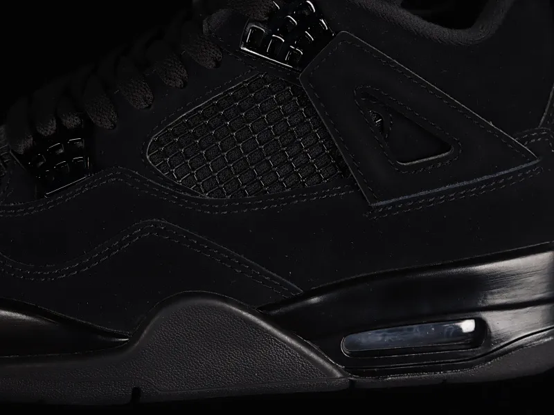 All categories Air Jordan Jordan series basketball shoes Air Jordan 4 OG version Air Jordan 4 Retro "Black Cat" AJ4 Joe 4 Black Cat First layer matte CU1110-010